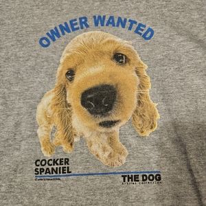 NWOT Cocker Spaniel Grey XL t-shirt